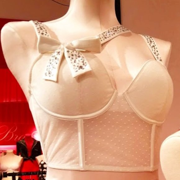 VICTORIA'S SECRET FASHION SHOW Embellished Bow Strap Bra/Bustier✨ - Picture 5 of 12